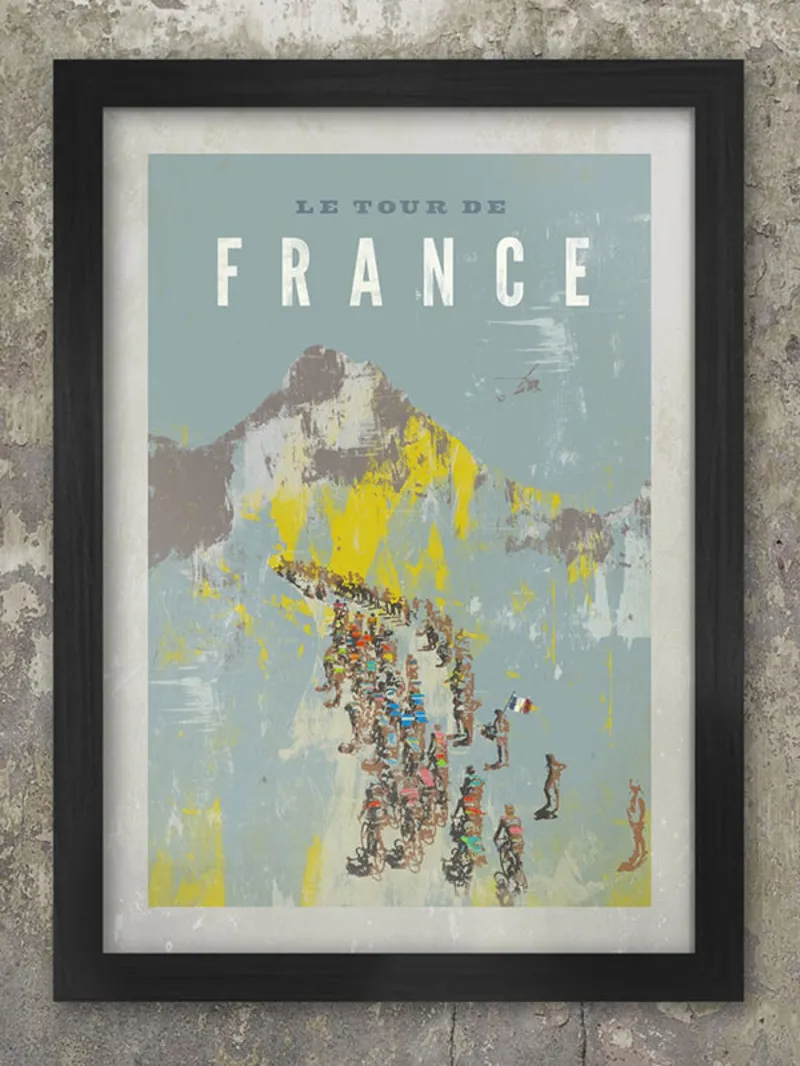 Tour De France Vintage - A3 Framed Poster Print